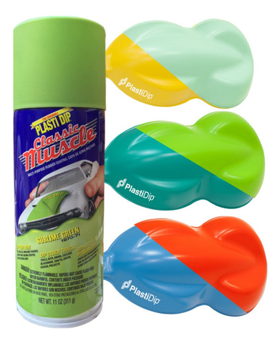 Pintura Removible Plasti Dip Aerosol Colores Muscle Pastel Color Sublime Green