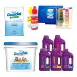 Kit Limpeza Piscina Completo Cloro Puro (balde 3kg) Domclor