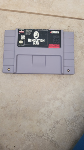 Cartucho  Demolition Man Snes.