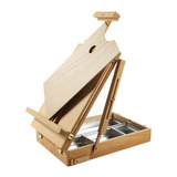 Caja De Madera Con Atril Para Artistas Pintores