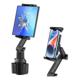 Soporte Para Tablet Pedestal Auto Portavasos Multiangulo 360