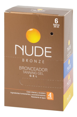 Bronceador Nude Bronze 6 Sobres