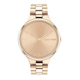 Reloj Calvin Klein Linked P/mujer 25200125 Acero Inoxidable Color De La Malla Rose
