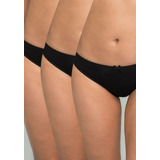 Pack 3 Bikini Algodón Elasticado Intime 98690 - Moda