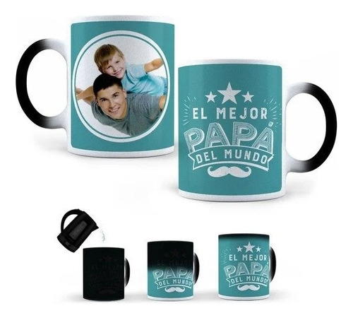 Regalo Original Dia Del Padre Taza Magica Personalizada Foto