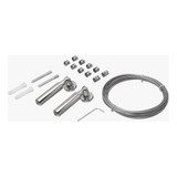 Kit Barral Para Cortina Bronzen Articulado Acero Inox 5m