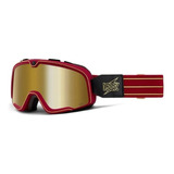 Barstow Goggle Rojo True Lentes Color Oro Motocross 100%