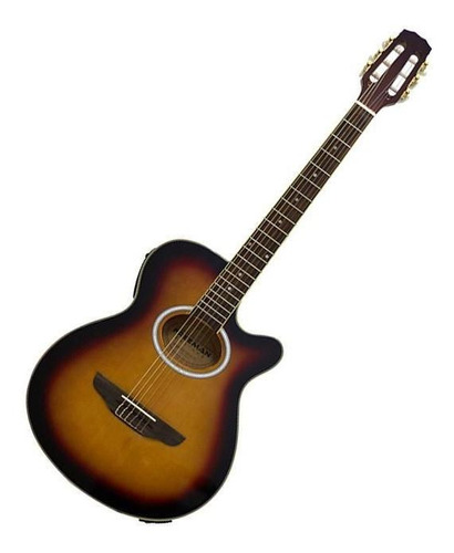 Guitarra Electroacústica Freeman Fra95ncet Nylon Sunburst