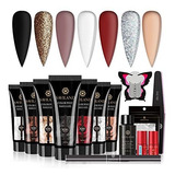 Solución Para Engrosar La Saviland Poly Nails Gel Kit - Glit