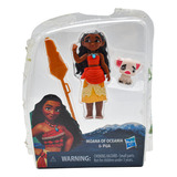 Disney Muñeca Basica Moana De Oceania Y Pua 7cm Hasbro