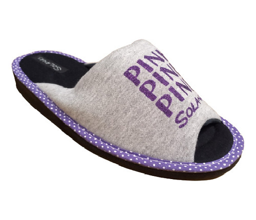 Pantuflas Chinelas Mujer Abiertas Algodon Solanas Art 14