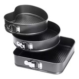 Moldes Desmontables P/ Pasteles 3 Figuras Cocina Portatil