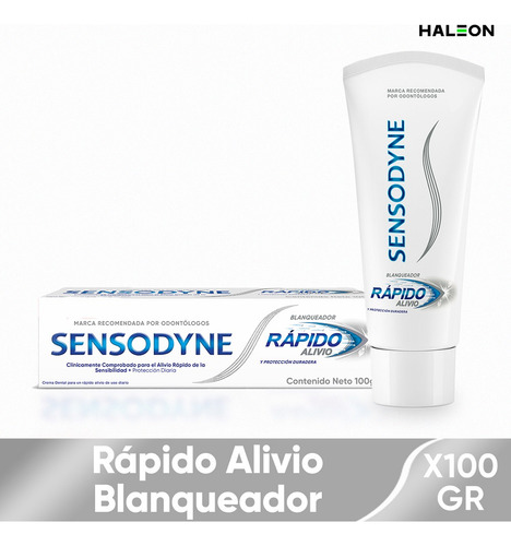 Crema Dental Sensodyne Rapido Alivio Blanqueador X 100gr