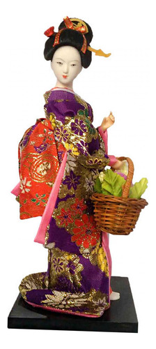 Muñecas Japonesas Con Kimono De Geisha, Figura Estilo F