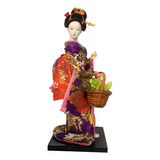 Muñecas Japonesas Con Kimono De Geisha, Figura Estilo F