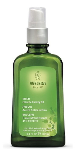 Aceite Abedul Celulitis Weleda - Tonifica, Reafirma - Vegano Tipo De Envase Vidrio Fragancia Abedul Tipos De Piel Todas