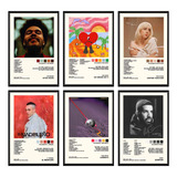 Cuadro Álbum Music Tracklist Diseño Personalizado Enmarcado