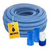 Mangueira Para Piscina Limpeza P/ Aspirador - Com 6m + Ponta