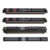 Regua Rack Light De Ac Profissional Led 12 Tomadas 10a 2500w