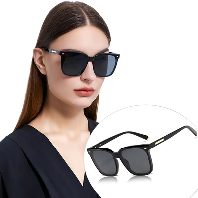 Lentes De Sol Grandes Dama Hombre Moda Uv Polarizado Clásico Diseño Negro Kanastal M0127 | Envío gratis