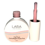 Top  Coat Camuflagem Nude Pink Lara Machado 12ml