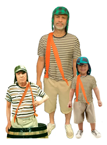 Fantasia Chaves Completa Festa Masculina Adulto Infantil