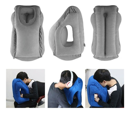 Almohada De Viaje Avión Cojín De Cuello Inflables Cómodo