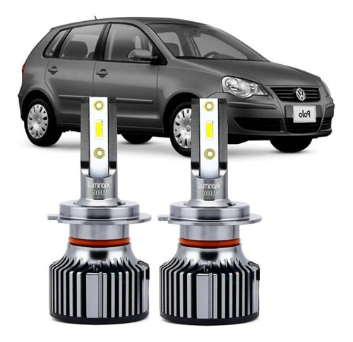 Lâmpadas Polo 2002 2003 2004 2005 2006 Farol Milha Super Led