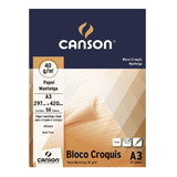 Bloco Canson Croqui A3 Papel Manteiga Com 50 Fls