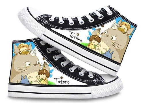 Zapatos De Lona Totoro, Zapatos Planos De Dibujos Animados