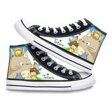 Zapatos De Lona Totoro, Zapatos Planos De Dibujos Animados