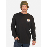 Polera Faces Maui Ls Tees Negro Hombre Maui And Sons