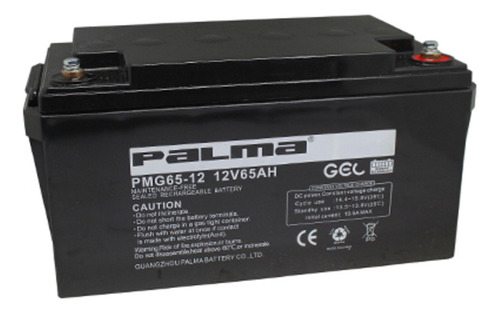 Bateria Recargable Gel 12v/65ah Palma Terminal T6 Pmg 65-12 