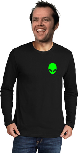 Camiseta Manga Longa Et Aliens Ufo Alienígena Ovni 420