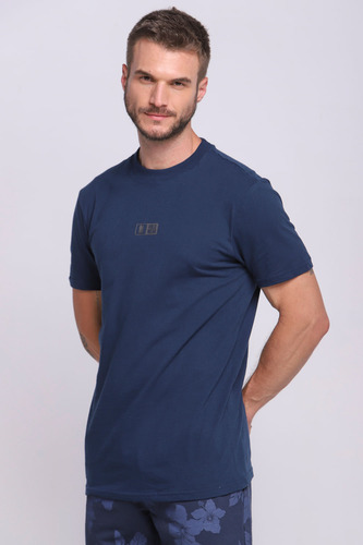 Camiseta Masculina Algodão Gola Alta Polo Wear Marinho