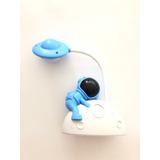 Lámpara Led Luna Astronauta Acostado 3d Recargable Usb 