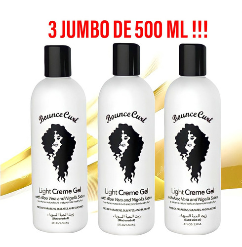 Bounce Curl 3 Cremas Jumbo 500 Ml Para Rizos Y Envio Gratis!