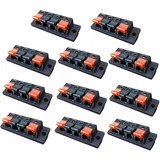 10 Conector Rectangular Atornillar Para Bafle Bocina 4 Push 