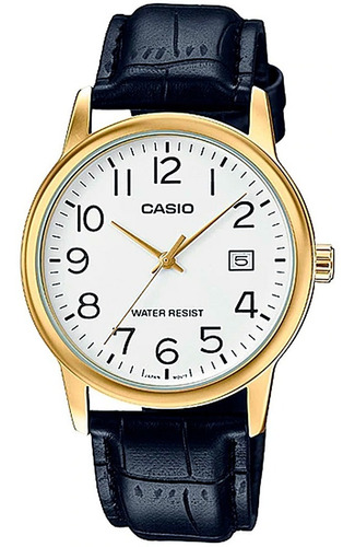 Relógio Masculino Casio Analógico Mtp-v002gl-7b2udf Couro