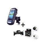 Kit Porta Cel Para Bici/moto Universal+linterna Led Recarga