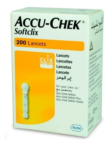  Lancetas Accu-chek® Softclix 200 Unidades.