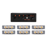 6 Modulos Balizas Led 3w 18w 12v Precaucion Nl-352-6 Ambar