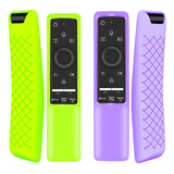 Fundas Para Control Samsung Bn59series Glow Verde / Violeta
