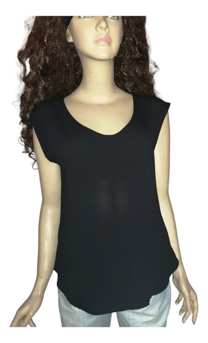 Blusa Mujer Forever 21 Talla S Grande Negra Impecable