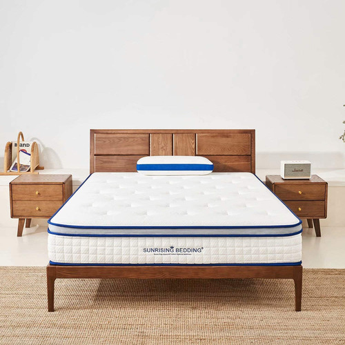 Sunrising Bedding - Colchon Hibrido De Latex Natural De 11 P