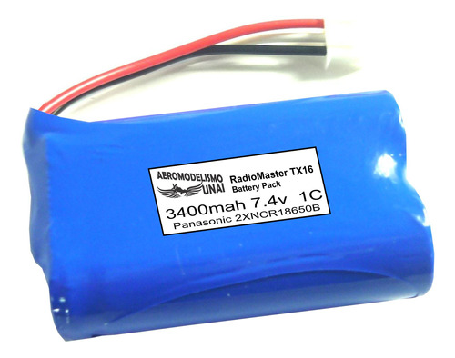 Bateria Panasonic 7,4v 3400mah Para Radio Master Tx16s