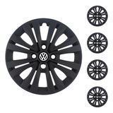 Juego De 4 Tazas De 14 PuLG Volkswagen Gol Trend 2016 + Logo