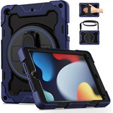 Funda Para iPad 7.ª 8.ª 9.ª Generación 10.2 2021 Azul Oscuro