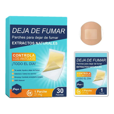 Parche Dejar De Fumar Controla Ansiedad 100% Natural Paso 1 | Meses sin interés