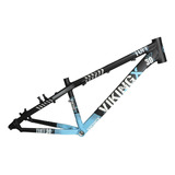 Quadro Viking-x Tuff X-30 Aro 26 Freeride Dirt Preto/azul 